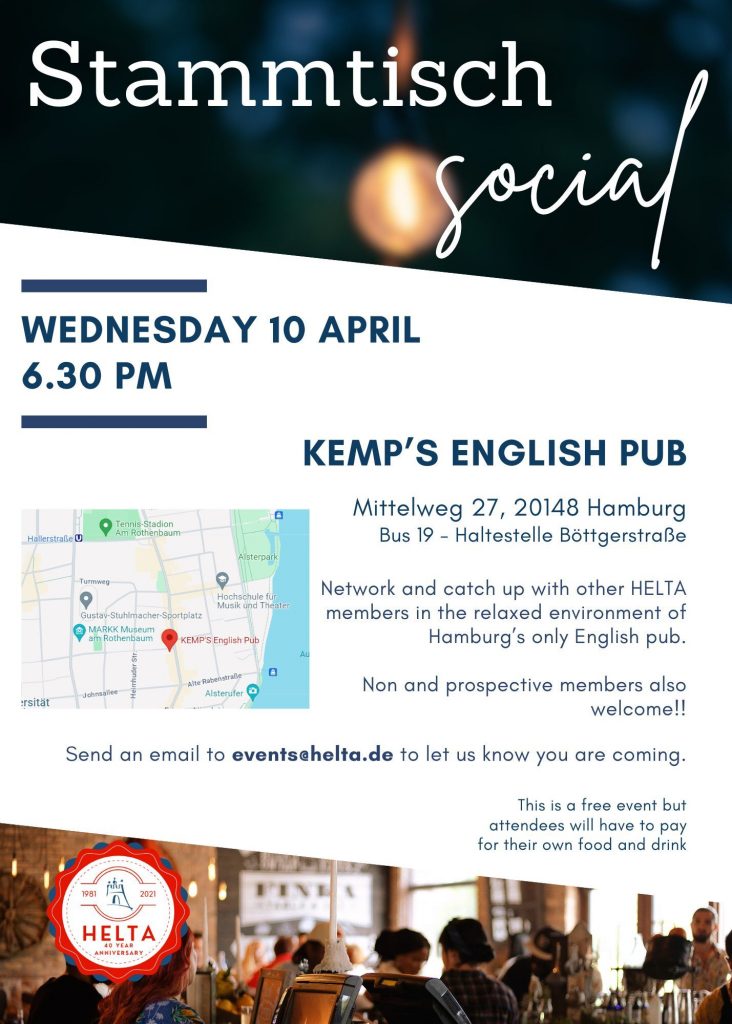 Stammtisch Social at Kemp's English Pub